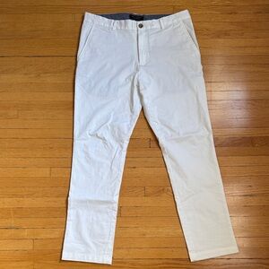 Banana Republic Men's White Chinos
